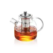 Glass Teapot with Infuser for Loose Leaf Tea Glass Tea Pot with Strainer and ...