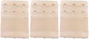 [Medsuo] 3pcs Women Ladies Soft Comfortable Back Bra 3 Hooks Band Extension Strap Extender