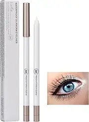 Eye Liner Pencil,Eye Liner Makeup Pencil - Long-Lasting Waterproof White Eye Liner Pencil, for Under Eye Highlighting, Eyelash Makeup