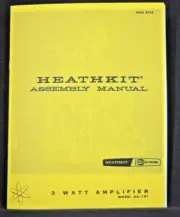 Heathkit AA-191 tube amplifier manual build assembly operation diagrams