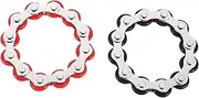 2Pcs Roller Chain Fidget Stress Reducer for Anxiety and Bike Chain for Home Office and School Use