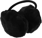 [NOLITOY] 1pc Plush Earmuffs Earmuff Ear Muffs Ear Muffs for Winter Women Xmas Soft Plush Ear Muff Christmas Furry Ear Warmer Warm Winter Ear Cover Adults Fleece Thick Black