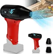 Laimiao Mini Jet Dry Blower Fan for Milwaukee M12 12V Lithium Battery, 130000 RPM 3 Adjustable Wind Speeds Rechargeable Cordless Jet Fan Blower for Drying, Cleaning (Battery not Included)