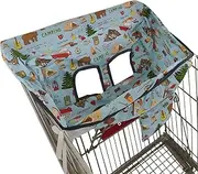 Cute Shopping Cart, Cute Print Shopping Cart for Babies, Dust Easy-on Design Fits Shopping Carts, Highchairs, Swings for Shopping Carts