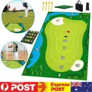 Adults Casual Golf Hitting Mats Set Golf Game Golf Putting Royale Golf Game Mat