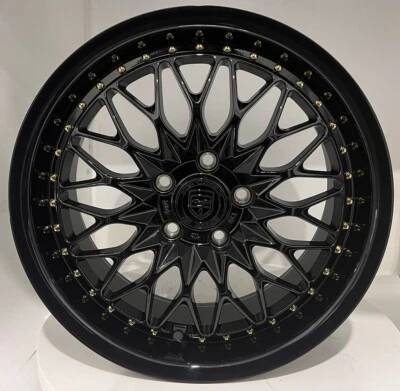 GWG NS5 17 inch Black Gold Rim fits JAGUAR F-PACE 2017 - 2018 (for: Jaguar)