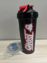 Ghost Lifestyle Blender Bottle Classic 28 oz Shaker Cup NEW Black Red