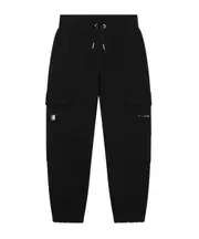 cargo-pocket track pants 14Y Black