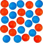 Mini Replacement Basketballs for Desktop Arcade Game, Set of 24, Plastic Toys in Blue and Orange, Accessories for The Desktop Shooting Game