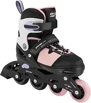 Trixie Children's Adjustable Inline Skates for Girls and Boys - Adjustable Size - 4 PU Wheels - ABEC7 Ball Bearings