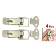 4 Pcs Hardware Cabinet Boxes Spring Loaded Catch Toggle Hasp W1D57106