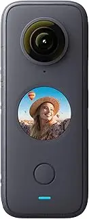 Insta360 ONE X2 360 Degree Waterproof Action Camera, 5.7K 360, Stabilization, Touch Screen, AI Editing, Live Streaming, Webcam, Voice Control