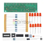 NE555+CD4017 Red LED Light Water DIY Kits Electronic Suite Lamp Module