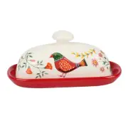 10X(Food Container Butter Plate with Lid Kitchen Tableware Cheese Dish7433