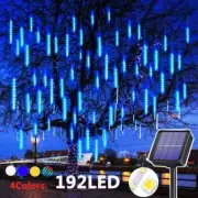 192 LED Meteor Shower Raindrop Tree String Lights 30cm Garden Party Xmas Outdoor
