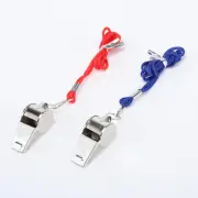 Metal Whistle with Cord (Pack of 2)