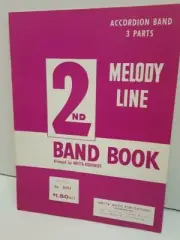 Melody Line Accordion 2nd Band Book 3 Part Trio Music Comin' Round Mountain Vtg