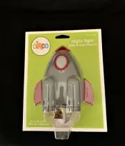 Circo Rocket Night Light~Red~Gray~New~Kids Bedroom~Boy