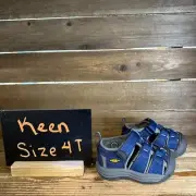 NIB New Little Kids Keen Newport H2 Blue Strappy Outdoor Shoes Sandals Size 4 C
