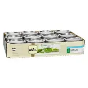 Canning Jars, Wide Mouth Half-Pint (8 Oz.) Mason Jars with Lids and Bands,