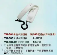 在飛比找Yahoo!奇摩拍賣優惠-【紘普】明治牌室內傳統式對講機 6C 配線 YH-301