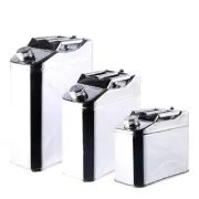 10/15/20L 304 Stainless Steel Jerry Can Boat Car 4WD Portable Fuel Water Storage