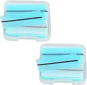 ASAKKURA Self Adhesive Lash Strips 2 Boxes of 80 Lash Glue Liner Strips for Easy Application of False Eyelashes 40 Strips Per Box with Base for Eyelash Extensions