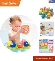 Pack of 9 Multicolour TOMY Bath Octopals - Fun Floating Bath Toys for Toddlers