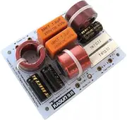 HOOCI 2PCS 3 Way 200W Speaker Hi/Lo Splitter Home Theatre Stereo 3 Unit Audio Crossover Filter