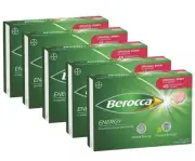 Berocca Energy Orange Or Berry Flavour Effervescent Tablets 45ct (Pack of 5)