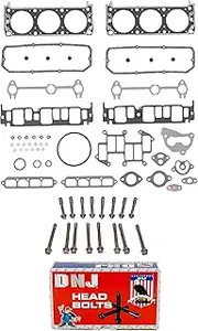 DNJ HGB31151 Cylinder Head Gasket set with Head Bolt Kit for 1990-1992 Chevrolet Camaro 3.1L 189cid V6 OHV
