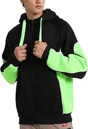 [BIG BEE] Zip Hoodie Jumper Fleece Sweatshirt Black Unisex