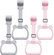 Playpen Pull up Rings, 4PCS Plastic Baby Pull up Rings, Non Slip Playpen Handles, Easy to Install and Remove Handles Loops to for Baby