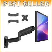 Space-Saving Adjustable Monitor Wall Mount for 22-35 Inch Flat/Curved Displays