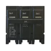 Eaton BR320 3-Pole 20A Circuit Breaker with Common Breaker Trip 10 kAIC 240V