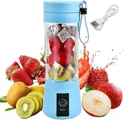 Portable Blender Personal Mini Blender, Shakes Smoothies Ice Jucier Cup Strong Power Rechargeable Blender Handheld Electric Fruit Six Bladesfor Home Office Sports Travel Outdoors