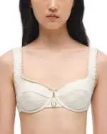 Simkhai Klara Tweed Balconette Bikini Top
