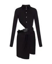 Asymmetrical dress M Black