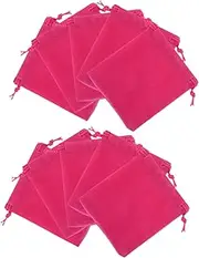 GAXIRE 10pcs Elegant Velvet Drawstring Bags Soft Flannel Pouches for Jewelry Coins and Small Items Lightweight and Portable Storage for Travel and Daily Use present for Men and Women