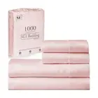 SGI bedding Luxury 4 Piece Egyptian Cotton Sheets King Size - 1000 Thread Cou...