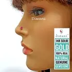 4.0mm Natural Ruby Wedding Nose Lip Labret Tragus Earring Stud Piercing Screw