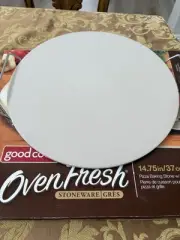 Good Cook Oven Fresh Stoneware 14.75 Inch Pizza Baking Stone with Rack