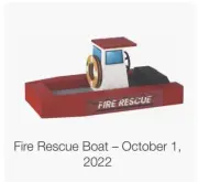 Home Depot Fire Rescue Boat kids workshop wooden kit w/ pin October 2022