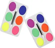MOTHNUR Halloween Makeup Palette 6 Color Body Paint Oil Makeup Kit Clown Face Paint for Boys and Girls Adults Quick Dry Non-toxic Easy Washable