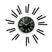 Decorative Abstract Design Metal Round Gold Frame Wall Clock 67 cm 67 cm