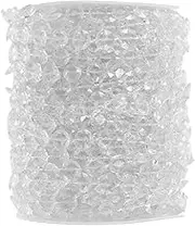 Homoyoyo 1Roll Beaded Fringe Trim Curtain Ornament for Decoration of Unique Beaded Chain for Sewing Quilting and Craft Projects