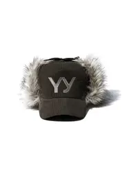 [OPEN YY] Faux Fur Corduroy Earflap Cap