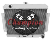 RC Champion 3 Row Radiator Chevy Configuration,16" Fan-1970-1985 Jeep CJ Series