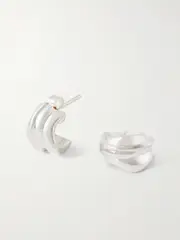 [Completedworks] Completedworks - Recycled Silver Hoop Earrings - One size One size Silver