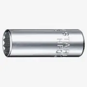 Stahlwille 40aDL Extra Deep Socket, 1/4" Drive, 12 Point, 1/2"